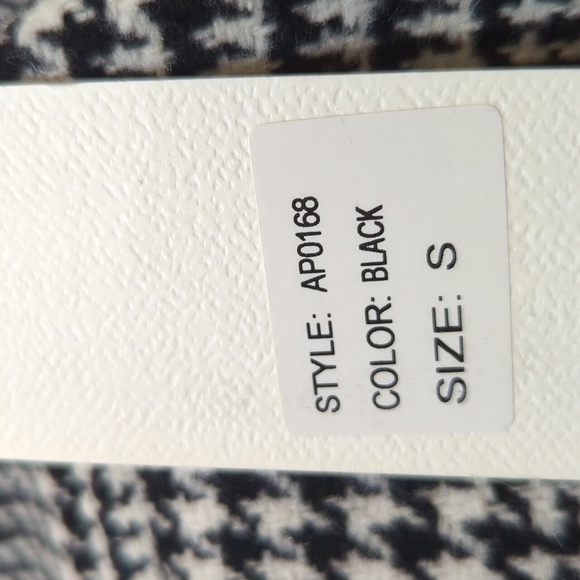 Dance & Marvel Black & White Houndstooth Fringed Pants - Picture 15 of 16